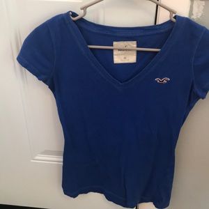 Hollister blue sleeve tee